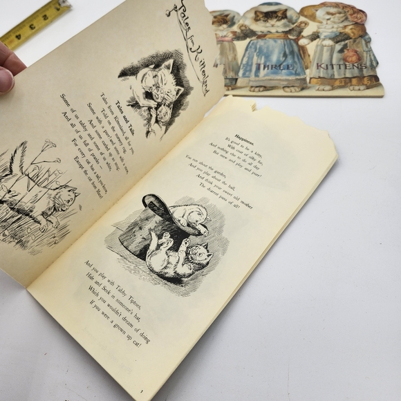 2 RARE vintage Tales From Kittenland Book 1992 B.Shackman & Co. cats Victorian - Picture 6 of 10